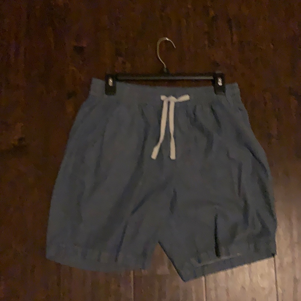 men’s drawstring shorts, lightly used, no stains